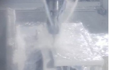 雕铣机铣0.3mm槽，可加装60000转高速电主轴高速铣削