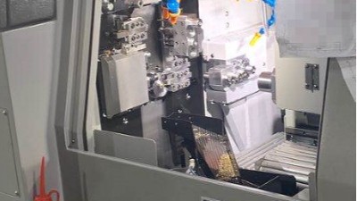 走心机铜件铣削加工，NAKANISHI气动主轴效率快